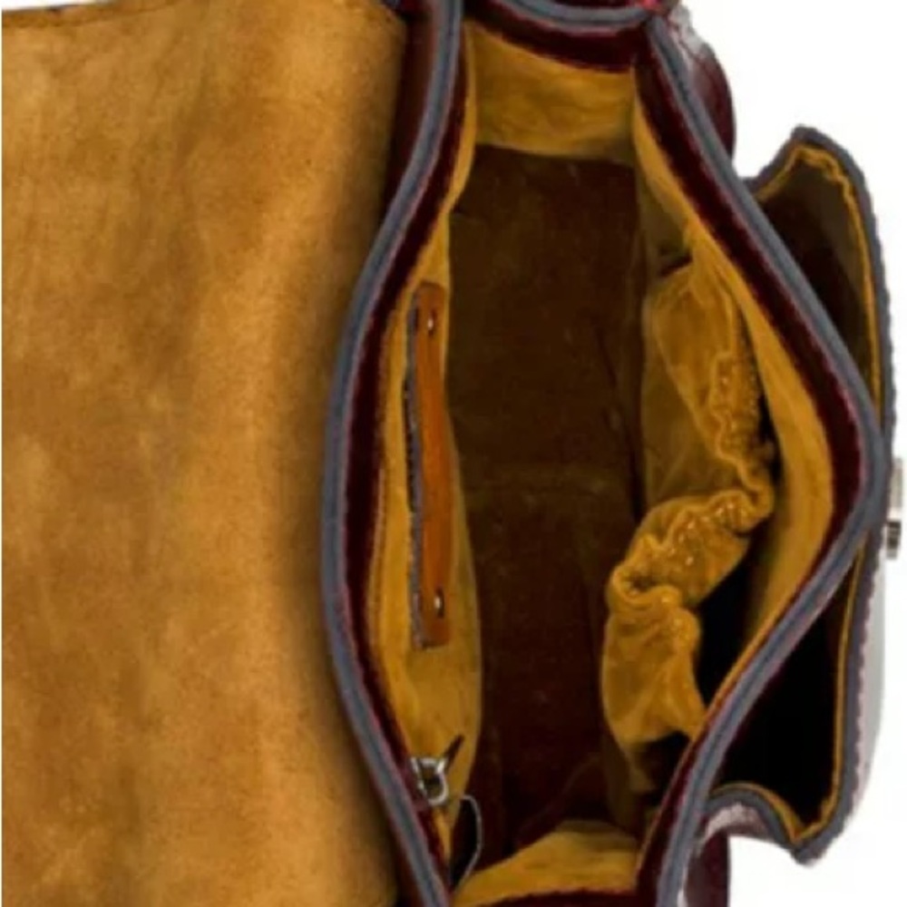 NWT Patricia Nash CASCINA Distressed Leather Crossbody Bag~ COGNAC MSRP $169 - Picture 4 of 6